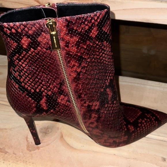 Michael Kors ankle booties size 10 leather amazing look very check new - Picture 4 of 11
